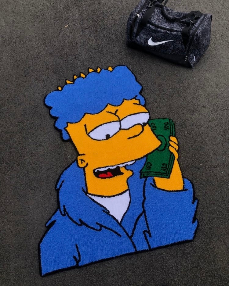 Character Rug - Blue Bart Edition