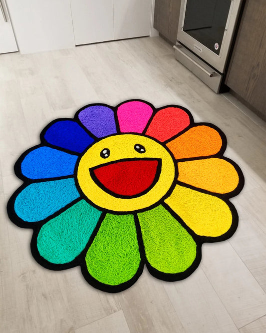 Flower Rug - Rainbow Edition